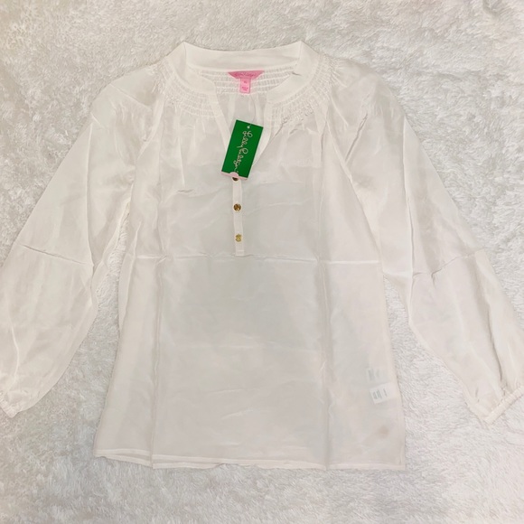 Lilly Pulitzer Tops - WHITE ELSA TOP